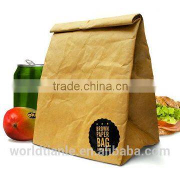 High quality and low price traditional paper lunch bag,good use for office workers