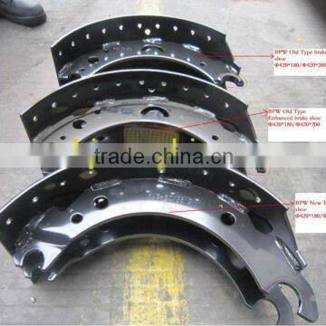 Top sell BPW type international standardsTrailer Brake shoe