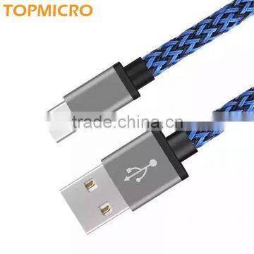 2016 Quick Charge Braided Aluminum Alloy Data Line Type-C to USB 2.0 Cable photo-6