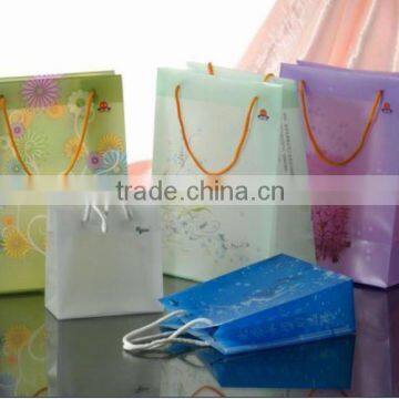 handle promotional PP plastic gifts bag shopping bag