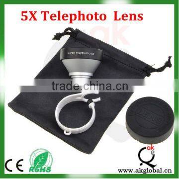 Universal Clip Super Telephoto 5x lens for iphone 4/4s/5 for Samsung