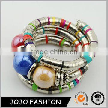 High Quality Ethnic Jewelry Stainless Steel Bead Multilayer Bracelet For Women