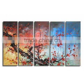 Shu1760 Hand Painted Canvas flower oil paintings for living room