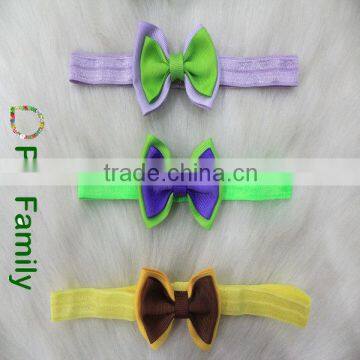 FOE elastic hairdband with Fashion ribbon Bows