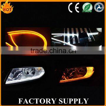Flexible White Yellow turning signal daytime running light                        
                                                Quality Choice