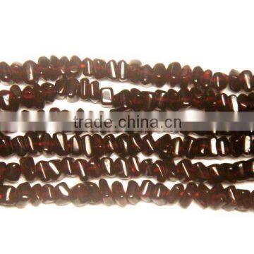 Garnet Square Beads