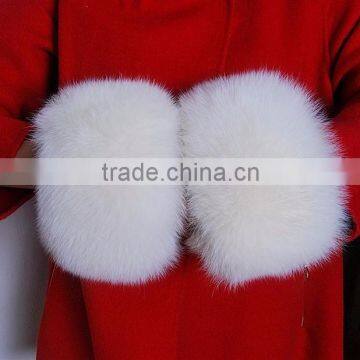 Winter Oversleeve For Jacket And Coat Luxurious Fox Fur Real Fur Cuff photo-3
