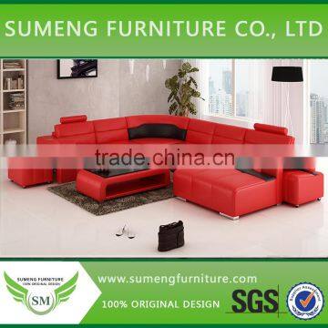 Best sell Foshan classic chaise longue, sofa set longue with footstool