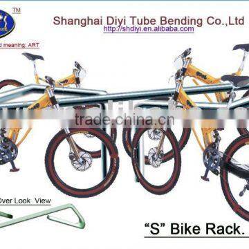 "S" style stainless steel bike rack