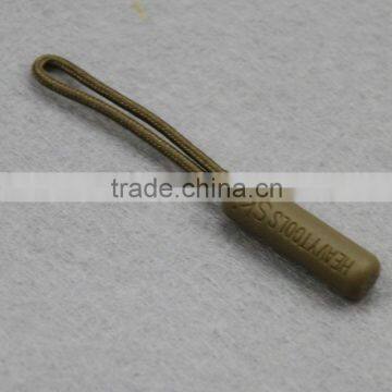 plastic zipper puller with cylinder shape