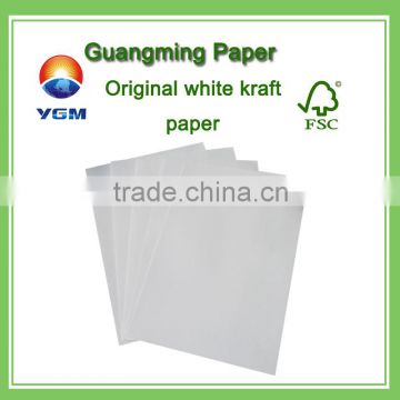 wholesale original white kraft paper for wrapping bleached kraft paper