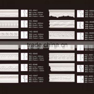 pu polyurethane decorative chair rail moulding for ceiling and wall trim