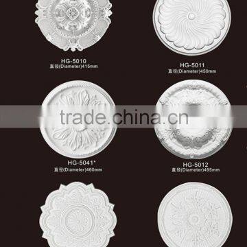 pop design for hall decoration/polyurethane pu foam ceiling medallions moulding