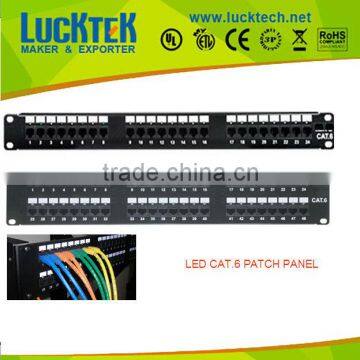 Lucktech Cat 6 LED monitoring 24 Port and 48 ports Patch Panel