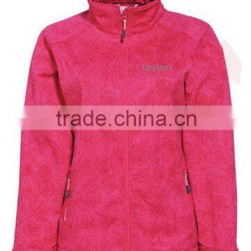 Overprint womens softshell jacket