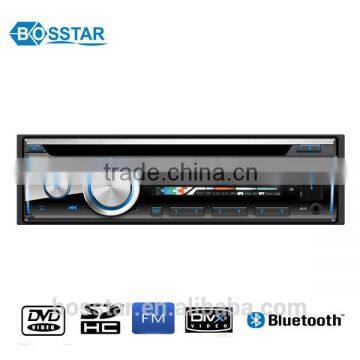 single din high power cheap car audio dvd player with bluetooth usb sd remote