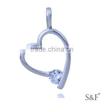 q8881430 Hot Selling Cubic Zirconia 14k white gold plated pendant