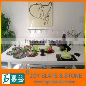 Chinese slate square dinner plate