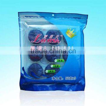 Automatically deodorize toilet block cleaner