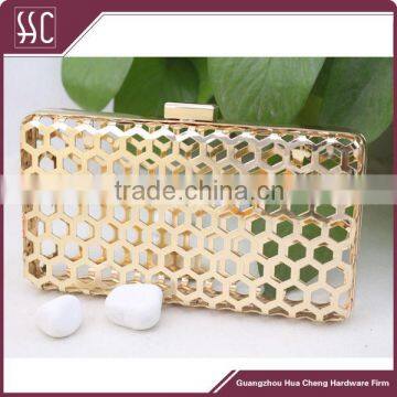 Guangzhou metal mesh box shape purse frame clutch bag frame