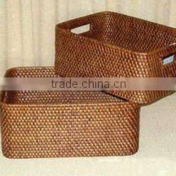 storage wicker rattan baskets