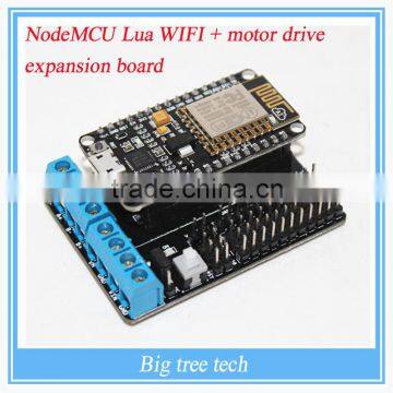NodeMCU Lua WiFi + ESP motor drive expansion board kit ESP12E Lua WiFi smart car E201+E206