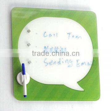 Kids magnetic boards tempered glass writing board with promotion