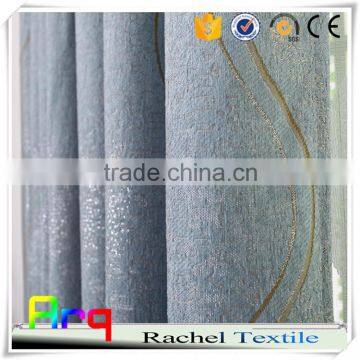 Silver Lurex chenille jacquard style fabric for textile modern style