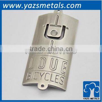 custom bicycle metal label factory