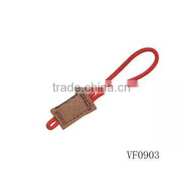 customized fake leather zipper pull tabs