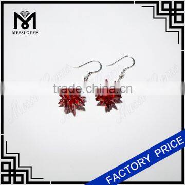 Korean earring marquise cz earring colored stone earrings in hot sale