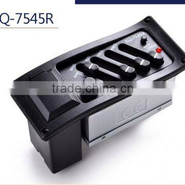 Anself 4-Band EQ Equalizer Piezo Pickup EQ-7545R Pre-Amp Acoustic Guitar Preamp Amplifier Tuner Musical Accessories Factory