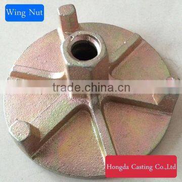 Standard Component D15 Galvanized Formwork Wing Nut With Stiffeners