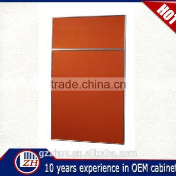 hot uv plain color round corner swinging kitchen cabinet door with top quality