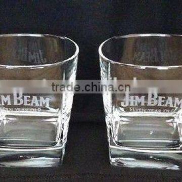 Pair OfJim Beam Rocks Whiskey Glasses