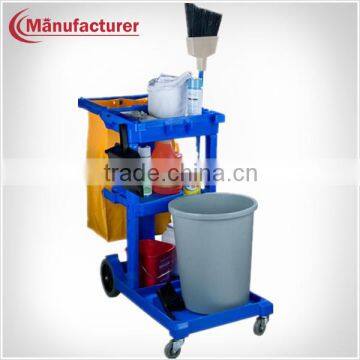 Disassembled Hotel Plastic Cleaning Linen Laundry Janitor/Utility Trolley Equipment