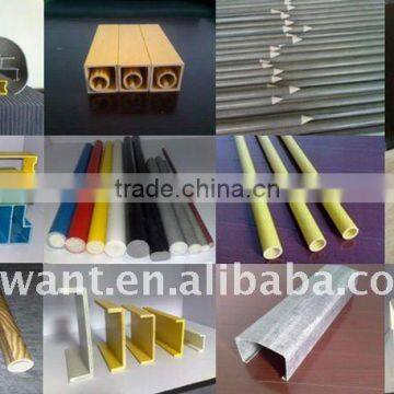 fiberglass frp grp round tube/rectangular tube