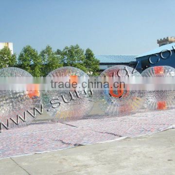 Sunjoy new product embroidery design 3 Meters double entrance inflatable zorb ball