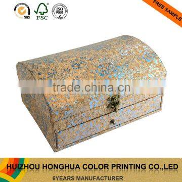 High quality handmade fancy paper jewelry box drawer gift paper box