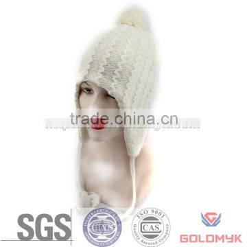 Women's Knitted Winter Hats with Pom Pom