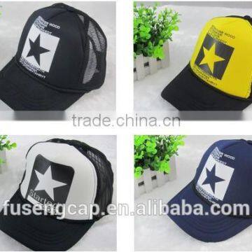 Baseball Caps 5 panels cap with plastic closure