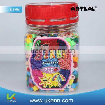 S-5mm assorted colors 1200ocs fused hama beads set diy bead kit