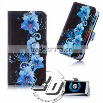Fashionable Popular Painting Beautiful Pattern Design Book Style Flip Cover Case For Wiko Rainbow fast delivery