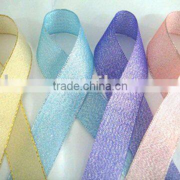 2014 Wholesale Red Shiny Wide Metallic Ribbon