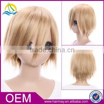 Top quality Factory heat resistant cosplay wig for men Durarara!! Kida Masaomi barrister wig