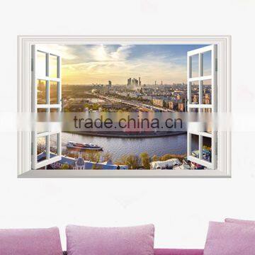 Beautiful Scenery PVC 3D Sticker Para Pared De Bebe