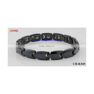 High quality mens black healthy ceramic black bracelets