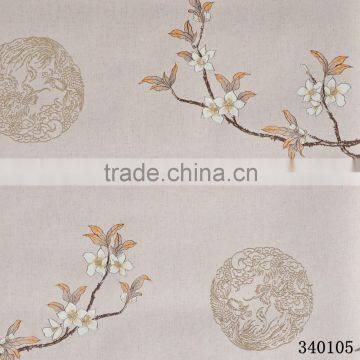 oriental style 3d nonwoven wall paper