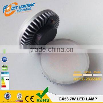 gx53 Cabinet light 220-240V 270 Degree 8W 650Lm Ra>80 CE RoHS GX53 LED spotlight