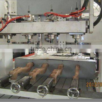 cnc router 4 axis(double tool changing four heads cylinder engraving machine)